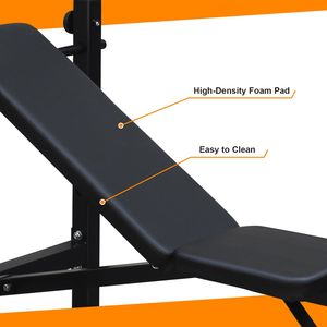 Banco de Pesas Olímpico con Soporte para Sentadillas para Entrenamiento de Cuerpo Completo en Casa - Product Image 3