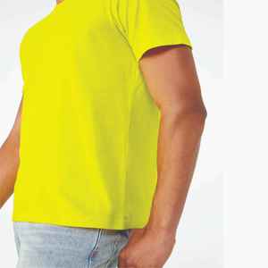 เสื้อยืดคอกลมแขนสั้นผู้ชายผ้าฝ้ายแท้ 100% แบบสั่งทำ OEM สีทูโทน สวมใส่สบาย ระบายอากาศได้ดี แห้งเร็ว ทรงปกติ เหมาะสำหรับออกกำลังกาย - Product Image 2