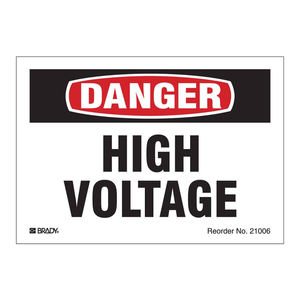 Panneau d'avertissement de danger de haute tension, en PVC durable, à fixer au mur, pour les zones à risque électrique - Product Image 3