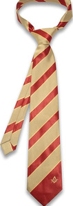 Corbata Masónica Best Seller 2026 Master Mason Blue Lodge Negra y Azul con Diseño de Puntos Cuadrados y Compás, Servicio OEM - Product Image 2