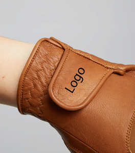 Guantes de equitación de cuero genuino al por mayor a precio económico con nuevo diseño para el trabajo de verano con agarres para las manos - Product Image 5