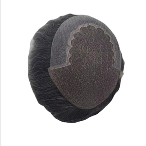 Q6 Model 100% Human Hair Lace Front <b>Wig</b> for <b>Men</b> Remy Indian Hair Customized Color Middle/Center Design Taz Hair BD - Product Image 3