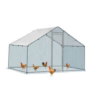 Grande Pollaio in Metallo 6,5 x 10 piedi con Copertura Impermeabile per Galline, Conigli, Gatti e Cani - Product Image 3