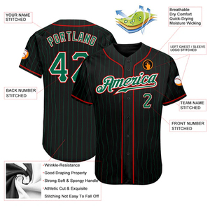 Camiseta de Béisbol Personalizada con Rayas Negras, Ropa Deportiva Urbana para Hombre y Mujer, Uniforme de Equipo, Transpirable, para Gimnasio, Club, Moda Atlética - Product Image 3