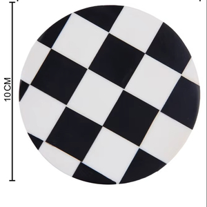 Sous-verres artisanaux en bois et résine pour boissons – Protège-surfaces faits à la main, fonctionnels et élégants, qui servent également de décoration intérieure - Product Image 1