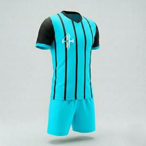 Uniforme de Fútbol Masculino de Primera Calidad, Personalizado, Transpirable, Cuello en V, 100% Poliéster, Manga Corta, Logotipo Personalizado por RIVIAN ATLANTIC - Product Image 3