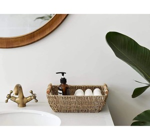 Juego de 2 cestas de almacenamiento de mimbre tejidas a mano, cesta de almacenamiento hecha a mano, venta al por mayor, ecológica, hecha en Vietnam - Product Image 5