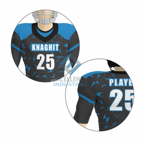 Uniforme de football américain de haute qualité en sublimation, 100 % polyester, fabriqué au Pakistan par un exportateur expert en gros. - Product Image 4