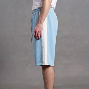 Nouveaux shorts de sport pour hommes, écologiques, à séchage rapide, 100% coton, style streetwear, unis, avec taille élastique, personnalisables en soie - Product Image 3