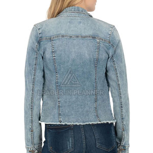 เสื้อแจ็คเก็ตยีนส์ผู้หญิง ระบายอากาศได้ดี ผลิตจากวัสดุคุณภาพสูง ขายดีที่สุด สินค้ามาใหม่ สำหรับผู้ใหญ่ - Product Image 2