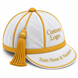 Casquette de présentation en velours personnalisée, casquettes de club de rugby, casquette de récompense avec broderie personnalisée, casquette de sport à pompon latéral, casquette de présentation de rugby personnalisée - Product Image 2
