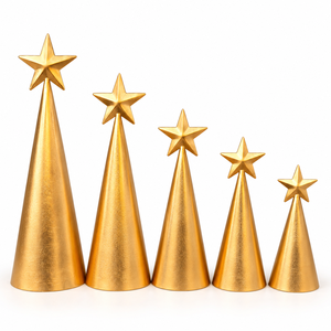 Campana de Hierro con Diseño de Cascada de Estrellas, Campanas Metálicas Esculpidas y Cuerda de Yute Natural para Decoración Navideña - Product Image 6