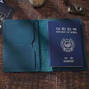 Luxury Full Grain Leather <b>Passport</b> Holder Travel <b>Wallet</b> Genuine Leather <b>Passport</b> Case Bulk Wholesale Manufacturer LPH-0320 - Product Image 1