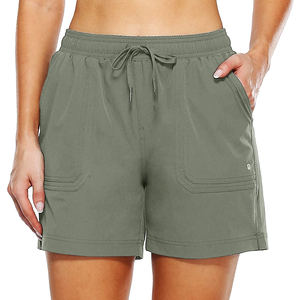 Shorts de Yoga para Mujer, Transpirables, Sin Costuras, Cintura Alta, Tela de Spandex y Poliéster, Secado Rápido, para Gimnasio, Running, Fitness, Ropa Deportiva, OEM Personalizado - Product Image 4