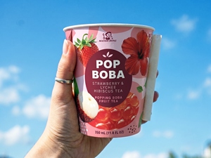 Vaso de Té de Burbujas con Sabor a Frutas, con Pajita y Boba Explosiva, 350 ml - Product Image 5