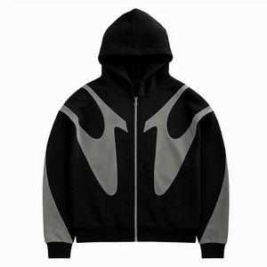 Wholesale french terry hoodie oversized hoodie custom hoodie OEM Manufacturing for US Retailers - Product Image 2