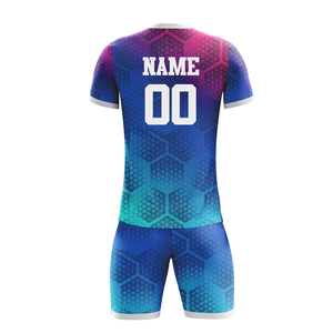 ชุดฟุตบอลแบบขายส่งพร้อมโลโก้สั่งทำ เสื้อและกางเกงขาสั้น - Product Image 4