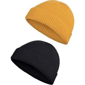 Salty Lined Skull Cap Lemon <b>Yellow</b> <b>Beanie</b> - Product Image 2