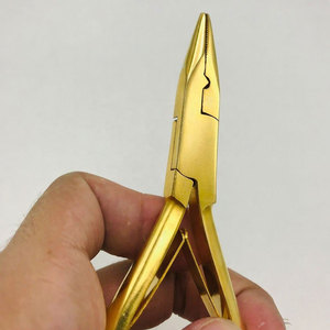 Wholesale Gold Plated Sustainable Steel Micro Beads Link Plier Best Selling Hair Extension Pliers for Human Hair Extensions - Product Image 4