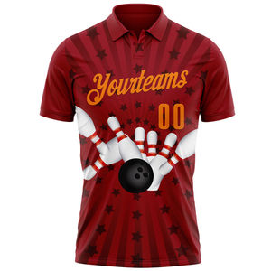 Camiseta de Golf Personalizada al por Mayor de Alta Calidad, Negra y Rosa, con Lazo Rosa 3D, de Poliéster/Algodón, Absorbente de Humedad - Product Image 1