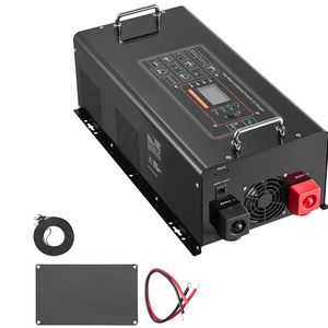 Inverter a Onda Sinusoidale Pura 6000 Watt con Caricabatterie, Display LCD, Telecomando, DC 48V AC 120V, Potenza 12KW 6KW, per Inverter Solare F - Product Image 1