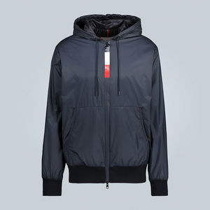 Veste de pluie imperméable, coupe-vent et respirante à col montant noir pour homme, idéale pour la moto et la randonnée en extérieur - Product Image 2