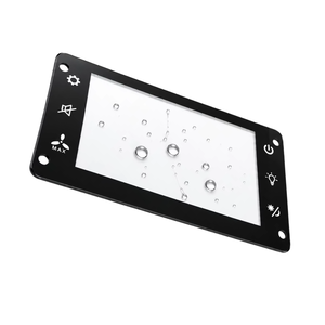 Cristal de cubierta con revestimiento antihuellas AF GLS-AF personalizado para pantalla táctil IP65, fácil de limpiar, marco metálico plano, montaje en superficie - Product Image 5