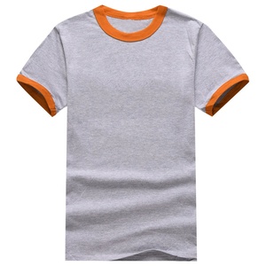 Ropa de moda Camiseta blanca pesada de algodón orgánico Puntada de contraste Lisa Última camiseta en blanco de verano con logotipo personalizado OEM - Product Image 1