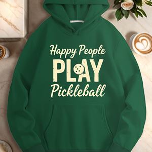 Sweats à capuche décontractés pour femmes Happy People Play Pickleball - Product Image 2