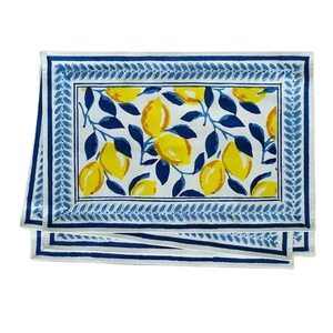 Serviettes imprimées en coton 100% Tissu doux Serviette de table décorative Conception légère Accessoire de dîner réutilisable Utilitaire élégant - Product Image 3