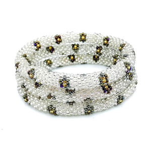 Bracelets ajustables multicolores en perles pour hommes et filles - Bijoux de mode personnalisables avec pierres de cristal, perles et perles de verre rouges - Product Image 3