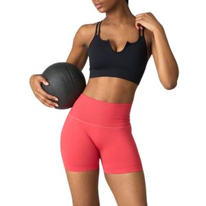 เสื้อชั้นในกีฬาแบบมีสายรัดสำหรับผู้หญิง ไร้ตะเข็บ สายไขว้หลัง ผ้าริบ สำหรับออกกำลังกาย โยคะ ฟิตเนส ชุดออกกำลังกาย รับผลิตตามแบบ พร้อมโลโก้ OEM - Product Image 2