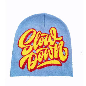 Bonnet d'hiver unisexe en jacquard tricoté, mélange de laine, personnalisable, avec broderie de logo OEM, style urbain, nœuds, haute qualité, chaud, vente en gros - Product Image 6