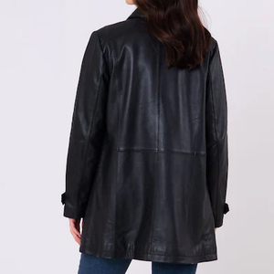 Hot Selling Women's <b>Leather</b> <b>Jacket</b> Black Color Highest Quality Best Supplier Top Fashionable Women <b>Genuine</b> <b>Leather</b> <b>Jacket</b> 2026 - Product Image 4