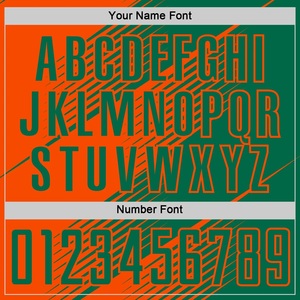 Camiseta de Fútbol Naranja y Verde de Primera Calidad, Tejido Interlock, Logotipo Personalizado, Nombre del Patrocinador, Número, Colores Personalizados, Uniforme - Product Image 4