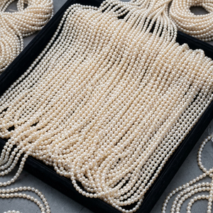 Perles de culture d'eau douce Akoya naturelles, qualité AAA, blanches, en forme de poire, en vrac, 4mm/5mm, certifiées par un tiers, vente en gros pour la fabrication de bijoux - Product Image 5