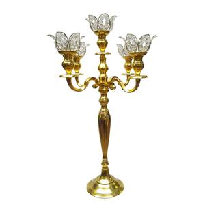 Support de bougie décoratif moderne nordique en métal de luxe fait main pour mariages et événements, style candélabre - Product Image 6