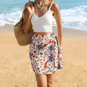 Falda Hawaiana para Mujer, Estampado Tropical Aloha, Falda de Playa de Verano, Ropa Informal para Vacaciones - Product Image 2