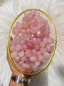 Pierres naturelles de œil de tigre et de quartz rose, polies et lisses, aux couleurs riches et aux motifs naturels magnifiques - Product Image 2