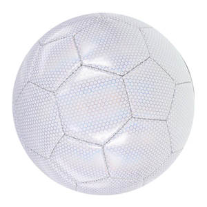 Ballon de football d'entraînement hybride en mousse PU de haute qualité avec logo personnalisé, vessie en caoutchouc, flexible, léger, cousu à la machine - Product Image 1