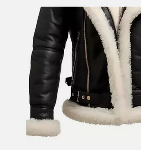 Veste en cuir et fourrure tendance avec des matériaux de qualité supérieure, style hiver moderne et fabrication ODM - Product Image 3