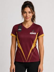 Camiseta de algodón con cuello redondo para mujer, corte relajado, manga corta, cómoda y casual, para oficina, compras, vacaciones y conjuntos de fin de semana - Product Image 2