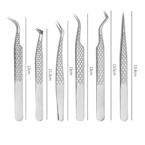 แหนบต่อขนตาสแตนเลสป้องกันไฟฟ้าสถิตย์ ทนทาน ขนาด 10 มม. ปลายเรียบ - Product Image 4