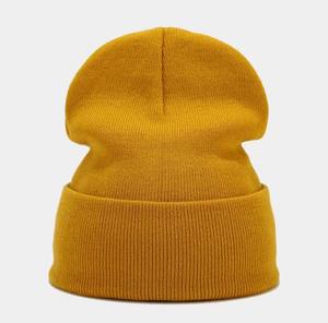 Unisex Beanie Hat 100% Acrylic Casual <b>Winter</b> <b>Cap</b> Solid Color Knitted for Adults 56-58CM Head Circumference - Product Image 3