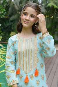 Wholesale Price Designer Summer Lawn Formal Stitched Breathable Customizable <b>Kids</b> Salwar Kameez Daily Wear Casual Dresses - Product Image 5