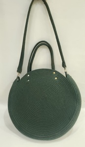 Bolso de mano de paja tejida con cierre magnético, bolso portátil para la playa, bolso de hombro para viaje, para mujer, bolsos de mano para mujer. - Product Image 4