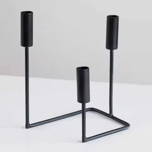 Modern Style Metal Candle Stand <b>Decorative</b> Candle Holder Interior Home <b>Decor</b> <b>Table</b> Accent Living Room - Product Image 1