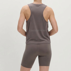Conjunto de chaleco y pantalones cortos para mujer, ropa de gimnasio transpirable, conjunto deportivo para fitness, correr, entrenamiento, proveedor de ropa deportiva. - Product Image 2
