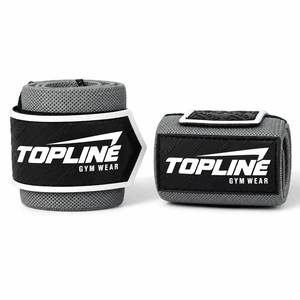 Bandes de compression élastiques rembourrées avec logo personnalisé pour la musculation, le yoga, l'haltérophilie, l'entraînement, la musculation, les bandages de poignet pour hommes - Product Image 4