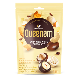 Best Dragee Chocolate Wholesale OEM/ODM High Quality <b>Candy</b> Snacks HALAL Mix Chocolate Coated Almond Cashew Macadamia Nuts 150G - Product Image 1